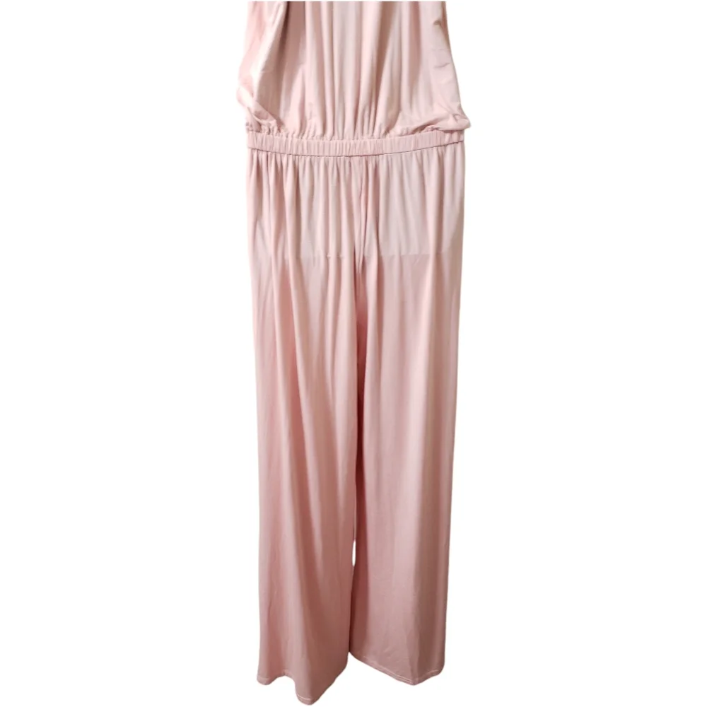 Froemds Womens Pink Spaghetti Strap Jumpsuit X-Large - Picture 8 of 15